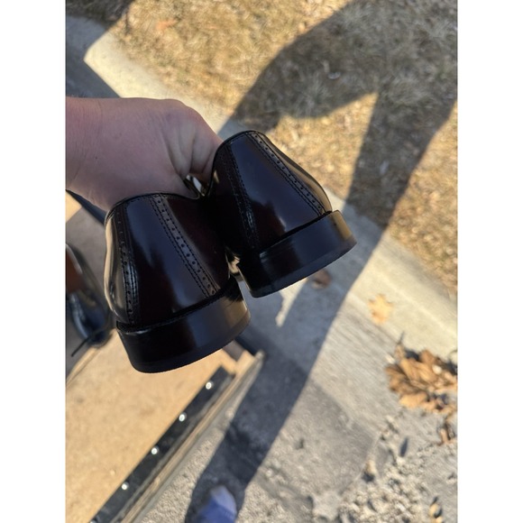 Johnston & Murphy 9.5D Oxblood Cap Toe Leather Dress Shoes - Picture 5 of 7